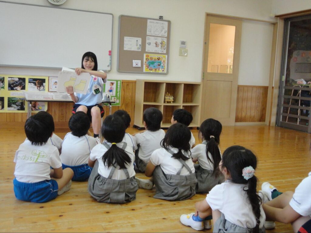 「認定こども園 愛宕幼稚園」での実習風景