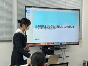 飯塚高校×九州工業大学 情報工学部との連携授業風景