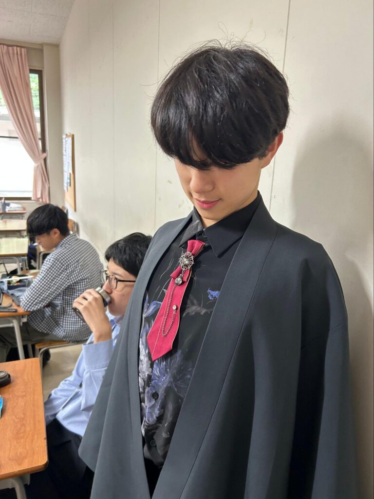 詩吟を習っている生徒