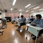 飯塚高校×九州工業大学 情報工学部との連携授業風景