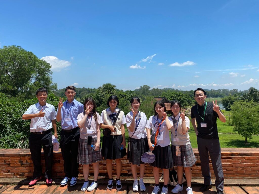留学引率時の一コマ