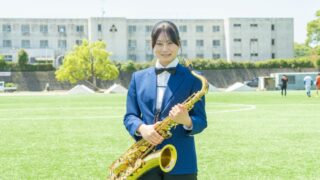 吹奏楽部 部長 平岡衣乃さん