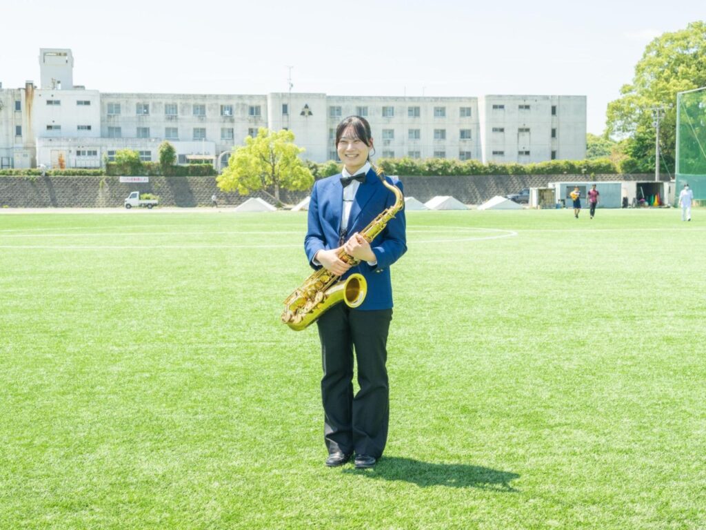 吹奏楽部 部長 平岡衣乃さん