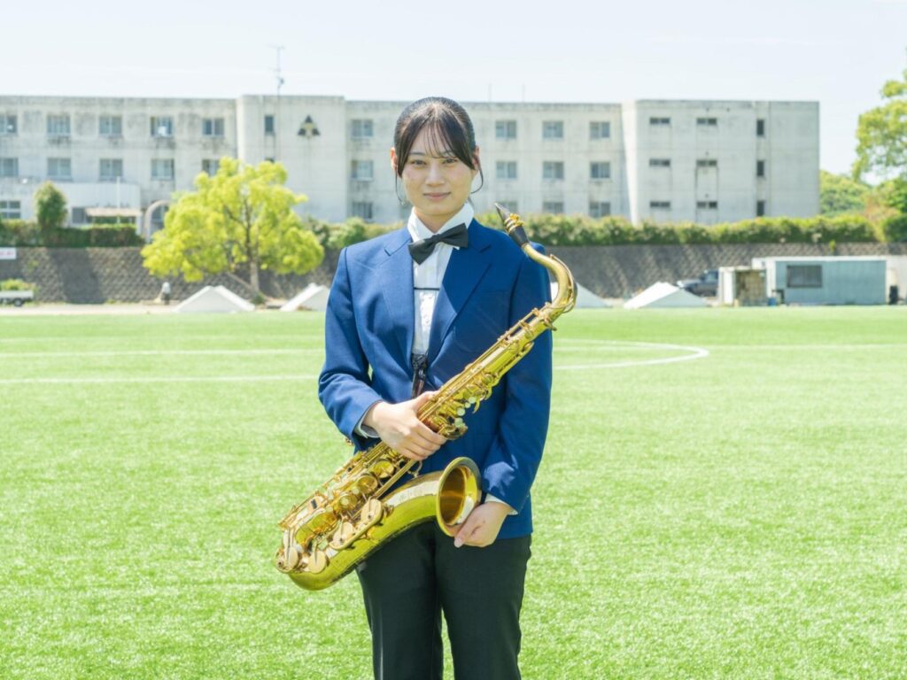 吹奏楽部 部長 平岡衣乃さん