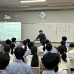 関西大学 坂本治也教授による特別講義の様子
