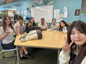 留学先の生徒たちと