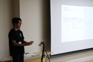 生徒発表の様子1人目