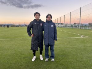 村井さんの1年後輩で、ファジアーノ岡山へ加入し、カマタマーレ讃岐に2026年1月31日まで育成型期限付移籍中の藤井葉大選手と