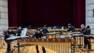 吹奏楽部での活動風景