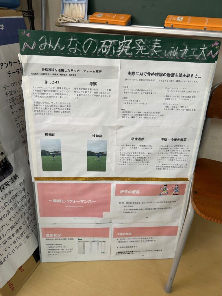 「サイエンスモール」に出展した2年生の様子