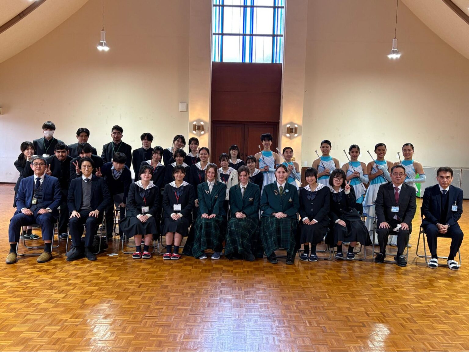 NZランギオラ高校交換留学生の歓迎セレモニー