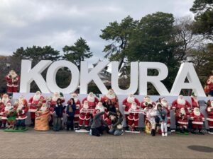 小倉のフォトスポットで記念撮影