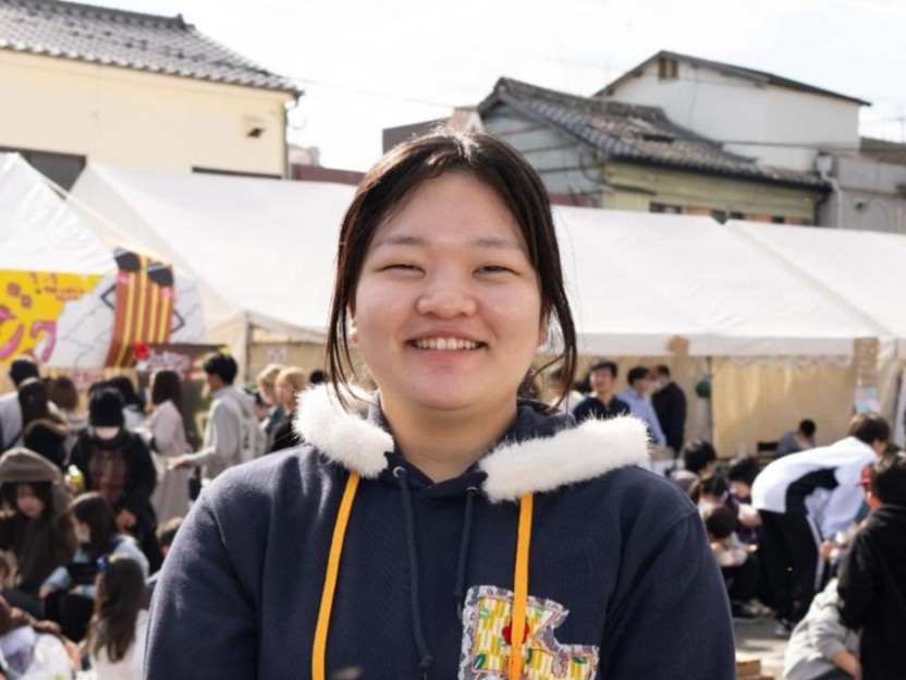 岸川夢羽さん(学園祭実行委員長 3年生)