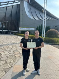 日本選手権大会優勝後の記念撮影