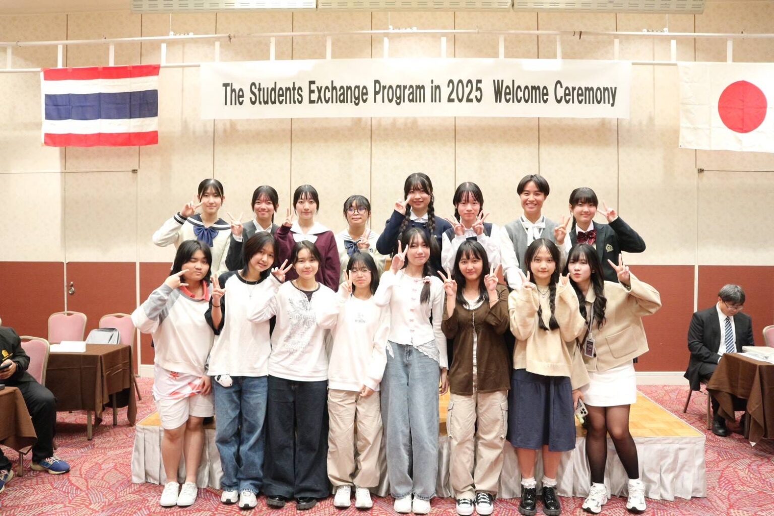 生徒アジア派遣研修事業」で、タイ（バンコク）に派遣された1年1組（学術探究プロジェクト）の遠藤葵さん