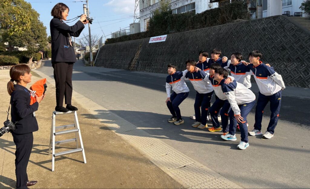 飯塚市広報紙『広報いいづか』の取材風景