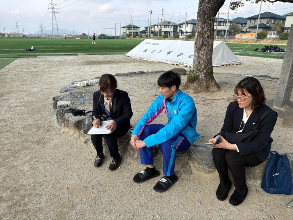 飯塚市広報紙『広報いいづか』の取材風景