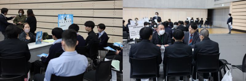 学校法人嶋田学園が運営する、飯塚高等学校 自動車専攻科、福岡国土建設専門学校のブースも出展しました