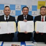測量設計企業・弘洋第一コンサルタンツグループと学校法人嶋田学園、福岡国土建設専門学校による連携協定締結式