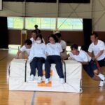 「産業社会と人間」の授業での、飯塚山笠に関する講演会と山笠体験