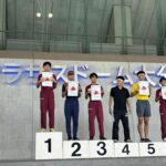 表彰台に上がった選手たち