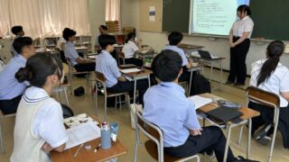 福岡教育大学で学ぶ浜田萌々子さんの特別授業