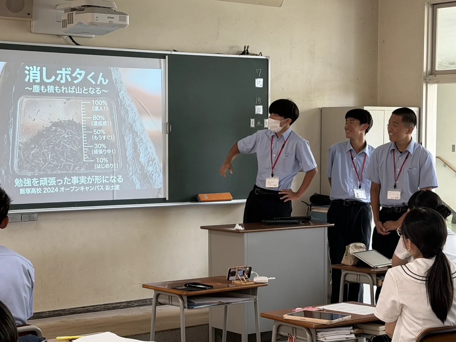 行動経済学を英語で学び、発表する様子