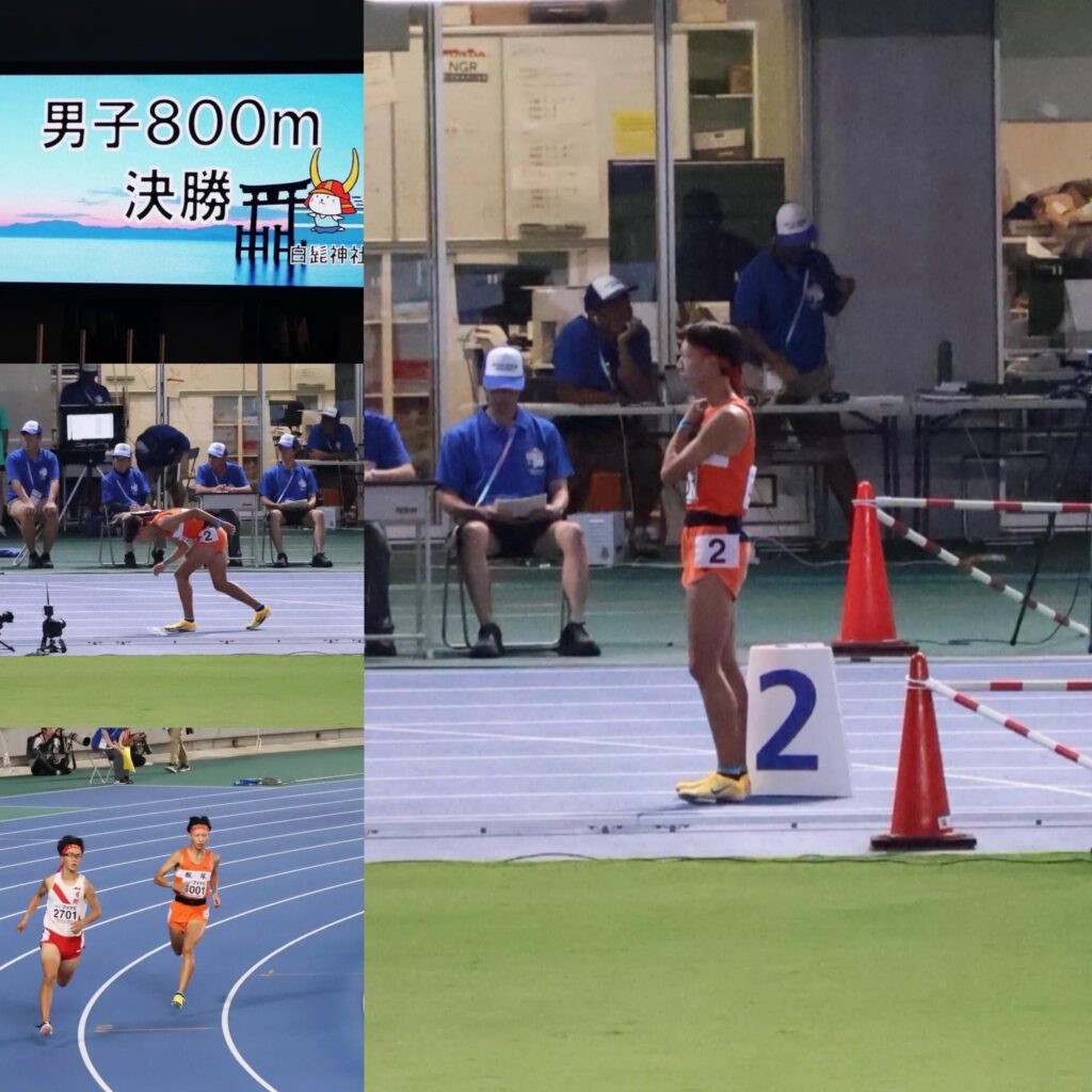 1500mに続き、中嶌選手は男子800mにも出場